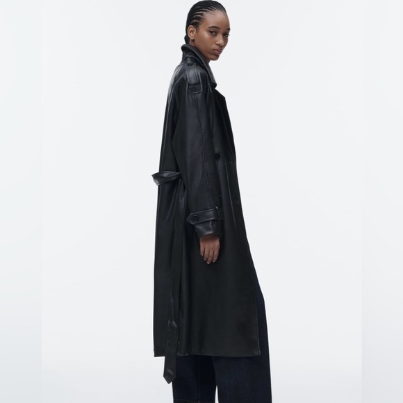 Zara faux leather trench - Picture 3 of 10